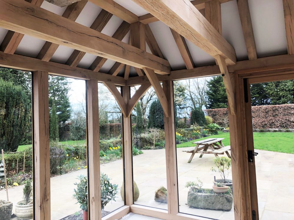 Oak timber framed garden room